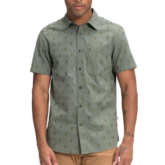 The North Face Other - The North Face Short-Sleeve Baytrail Jacquard Button Down Shirt Hiker Print XL